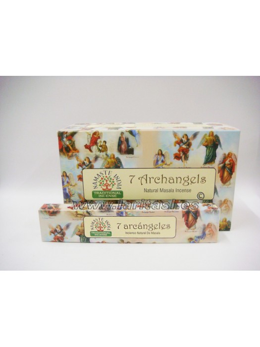 Incienso Namaste India 7 Arcángeles 15gr (12x15gr)